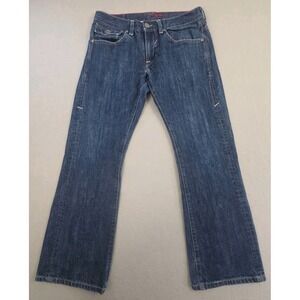Vintage Levis RED Jeans Mens 32x30 Blue Denim Bootcut Y2K Utility Flap Pocket